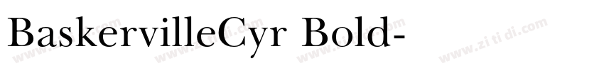 BaskervilleCyr Bold字体转换